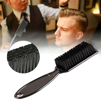 #ad Men Boar Hair Bristle Beard Mustache Soft Brush Palm Long Handle Barber Tool ❁ C $2.19