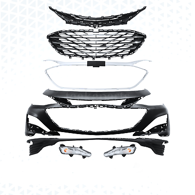 #ad Front Bumper Cover w Grill Grille Fog Light For Chevy Chevrolet Malibu 2019 23 $417.99
