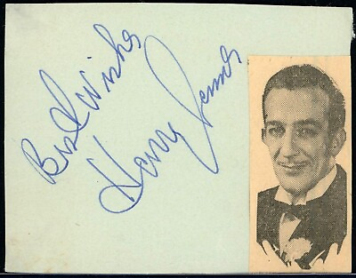 #ad Vintage Harry James Autograph $30.00