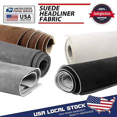 #ad #ad Suede Headliner Fabric Foam Backed Material Car Roof Liner Ceiling Upholstery $35.88