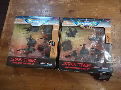 #ad Star Trek Micro Machines Space Limited Edition Collectors Federation Ships Lot 2 $38.99