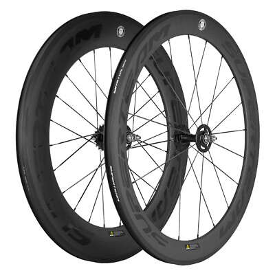 Front 60mm Rear 88mm Fixed Fear Carbon Wheels 700C Track Bike Carbon Wheelset $380.00