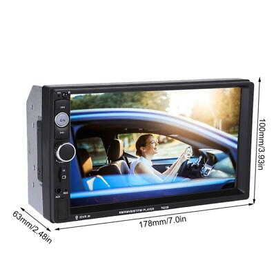 #ad 7 Double Din Car BT MP5 Player Stereo FM Radio Support Reverse Image Card $40.03