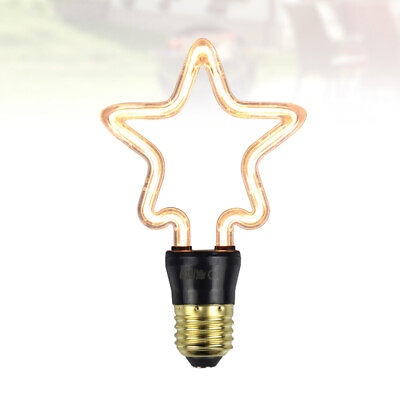 #ad Decoration Bulb Lamp Bulb Decorative Light Bulb Star Shape Light Bulb $10.38