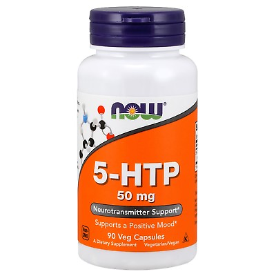 #ad NOW Foods 5 HTP 50 mg 90 Veg Capsules Neurotransmitter amp; Mood Support $9.99