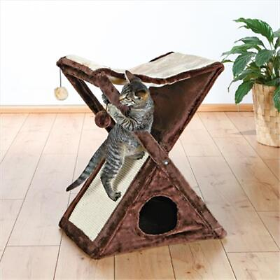 #ad TRIXIE Pet Products 44770 Miguel Fold and Store Cat Tower Beige Brown $54.01