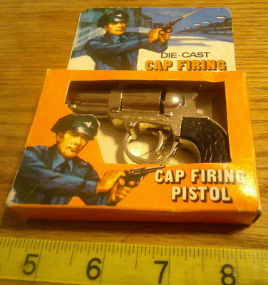 #ad original vintage die cast miniature pistol toy carded Hong Kong $18.00