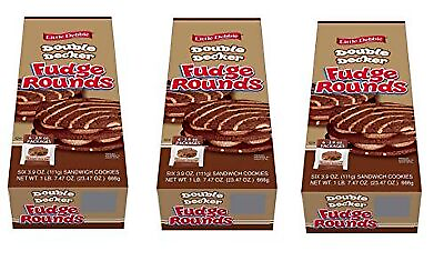 #ad Little Debbie Large Sized Double Decker Rounds Individually Wrapped Fudge Pac $32.48