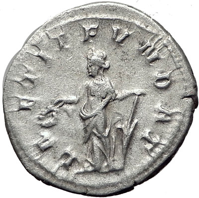 PHILIP I #x27;the Arab#x27; 247AD Rome Silver Ancient Roman Coin Laetitia Happy i65368 $146.25