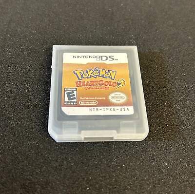 #ad Pokemon HeartGold Version for Nintendo DS NDS 3DS US Game Card 2010 Tested VG US $34.99