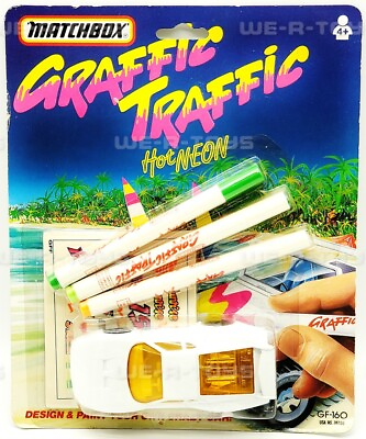 #ad Graffic Traffic Hot Neon Vehicle GF 160 RARE Matchbox 1991 No. 36160 NRFP $139.97