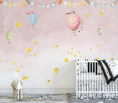 #ad 3D Little Hot Air Balloons O472 Wallpaper Wall Murals Removable Wallpaper Romy AU $376.99