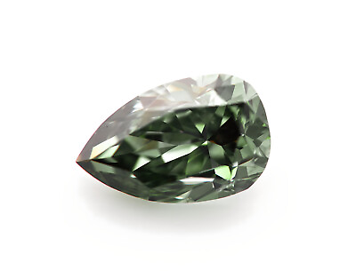 Top Green Color Chameleon Diamond 0.49ct Natural Loose Fancy Dark Pear GIA SI2 $5900.00