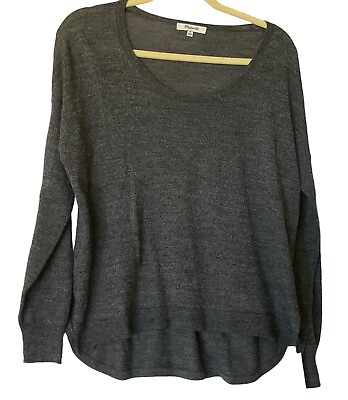 #ad Madewell South Star Wool Acrylic Blend Gray Sweater Woman’ s Size M $17.85