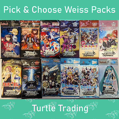 #ad Bushiroad Weiss Schwarz Sealed Booster Packs lot MANY OPTIONS AVAILABLE $8.50