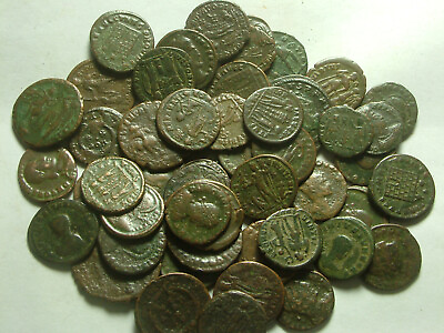 #ad Lot genuine Ancient Roman coins Constantine Valens Constantius Licinius Constans $53.99