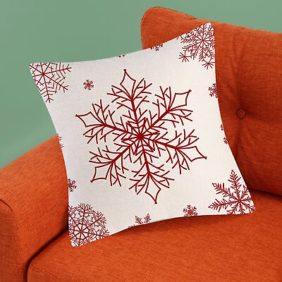 #ad Cushion Cover Breathable Fine Stitching Easy to Install Christmas Cushion Cover $9.20