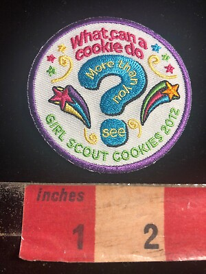 #ad 2012 Cookie Question Mark amp; Star Rainbows Girl Scouts Patch C21V $2.99