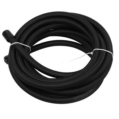 #ad AN6 AN8 AN10 Fuel Line Hose Oil Gas Line Nylon PTFE Pipe 3.3ft 10ft 20ft Black $13.99