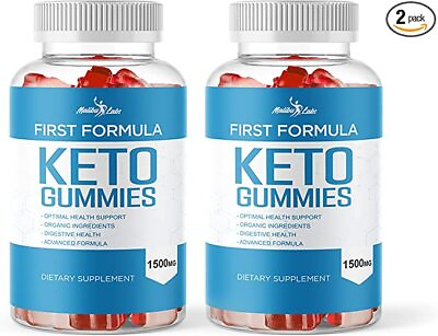 #ad First Formula Keto ACV Gummies for Weight Loss 1500mg 2 Pack $29.72