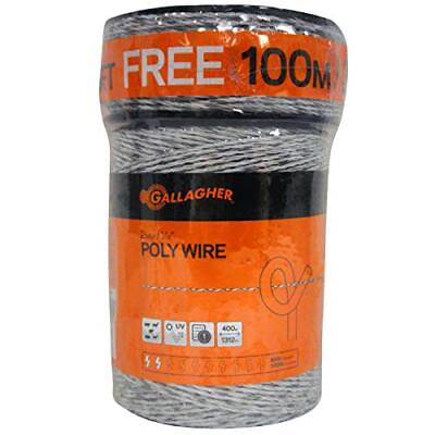 #ad Gallagher Electric Fence Poly Wire Bonus Pack 1312 Ft Plus Free 328 Ft Roll $47.94