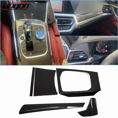Carbon Console Dash Cover Interior Trim For BMW G20 G22 320i M340i M440i 2020 22 $206.03