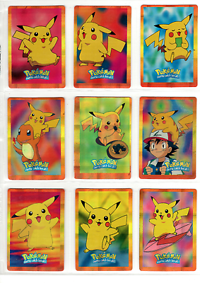 #ad Pokemon Holographic Laser Cards 36 36 FULL SET Peru year 1999 $97.50