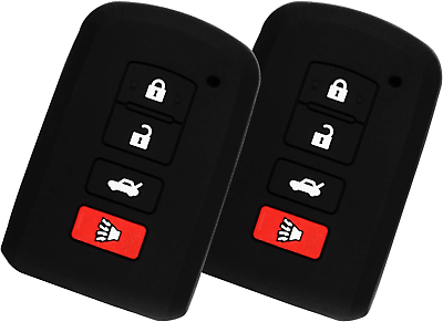 #ad Keyguardz Keyless Entry Remote Car Smart Key Fob Outer Shell Cover Soft Rubber P $17.85