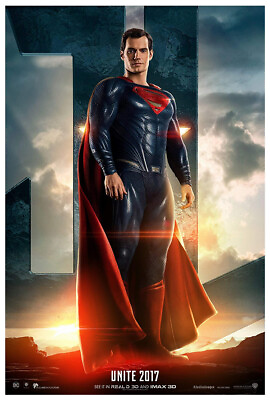 Justice League 2017 Unite Superman DC Universe Movie Poster Teaser $16.99