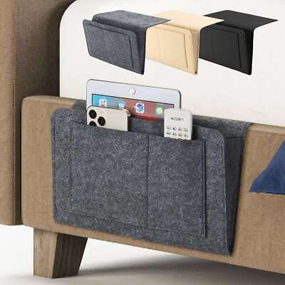 #ad Bedside Caddy Storage Organizer Remote Control Holder Bag Pocket Couch Sofa $7.17