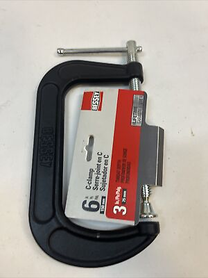 #ad Bessey 6 in. Drop Forged C Clamp with 3 1 2 in. Throat Depth Model CM60 NEW $13.99