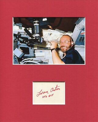 #ad Loren Acton NASA STS Astronaut Space Solar X ray Physicist Signed Photo Display $24.99