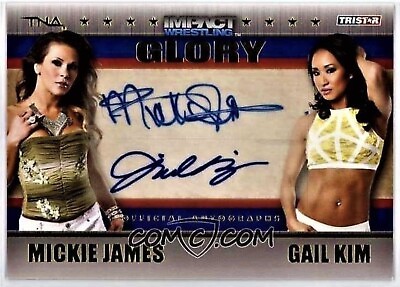 #ad 2013 Impact Wrestling Glory Gail Kim Mickie James Autograph Card 99 $59.99