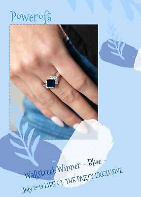 #ad Paparazzi Jewelry Ring 💙 Wallstreet Winner Blue $5.00