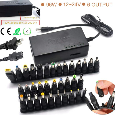 #ad 96W Universal Power Supply Charger for Laptop amp; Notebook AC To DC Power 34 Tips $25.96