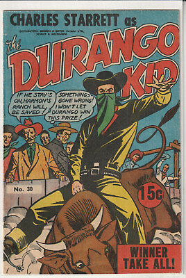 Australian Western: Charles Starrett The Durango Kid #30 Page Publications 1971 AU $12.95