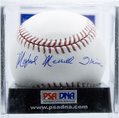 MONTE IRVIN AUTOGRAPHED SIGNED BASEBALL $320.00