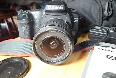 #ad Canon EOS 20D 8.2MP Digital SLR Camera Black Kit w EF S 18 55mm Lens $39.99