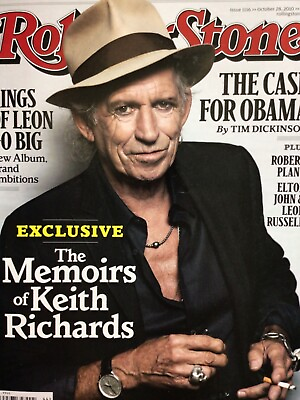 #ad ROLLING STONE Issue 1116 October 2010 Keith Richard Cover EX $4.99