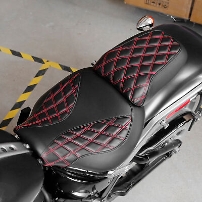 #ad BlackRed Driver Passenger Seat Fit For Harley Davidson Fat Boy FLFB FLFBS 18 23 $198.00