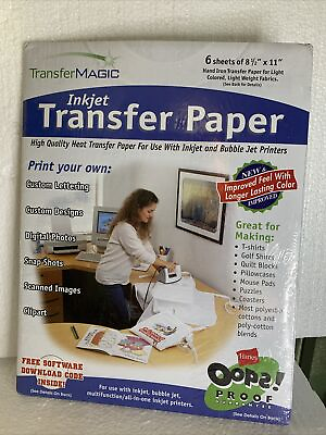 #ad Ink Jet Transfer Paper 6 Sheets 8.5quot;X11quot; 707758002002 NEW Iron on Arts amp; Craft $8.60