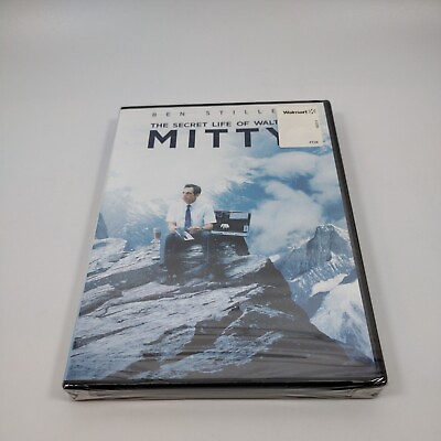 The Secret Life Of Walter Mitty DVD 2013 Stiller Wiig MacLaine New Sealed #ad $2.75