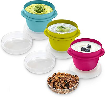 #ad Rubbermaid Food Storage Cups TakeAlongs Twist amp; Seal 1.2 Cup 3 Pack $7.99