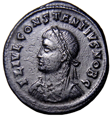 #ad HIGH QUALITY Campgate Castle Constantius II. AD 337 361. Herakle Roman Coin COA $87.15
