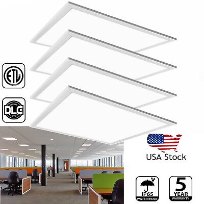 #ad LED Panel Light 2#x27; X 2#x27; 45W 4 Pack LED Backlit Panel 110Lm W UL Dimmable $109.09