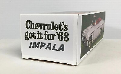 #ad 1968 Chevrolet Impala Custom Made Dealer Promo Model BOX ONLY..NO CAR $21.99