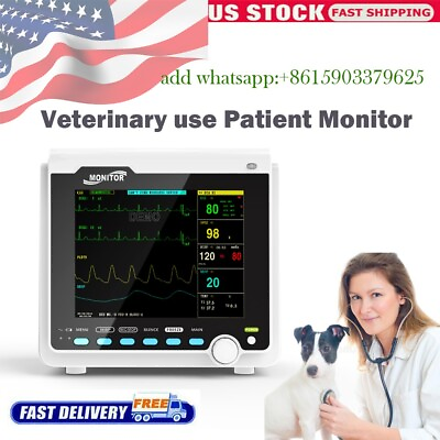 CONTEC 6 Parameter Vital Signs Patient monitor Cardiac Machinedog cat sheep $459.00