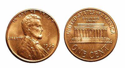 #ad 1960 D D Lincoln Cent CONECA RPM 111 Uncirculated Red #562 $4.25