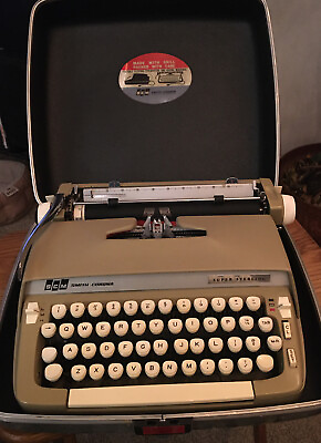 1960’s Vintage Smith Corona Sterling Portable Typewriter With Hard Case $215.00