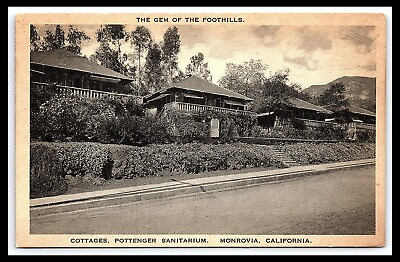 Monrovia California Cottages Pottenger Sanitarium Postcard Gem Foothills pc171 $9.00